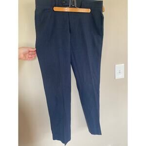 Lauren Ralph Lauren 100% Wool Pants 34x30 (29”) Navy Houndstooth Preppy Business
